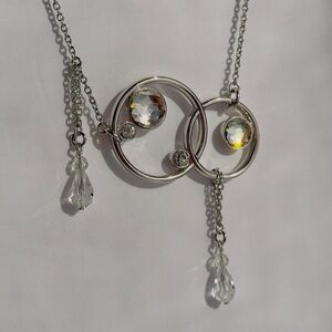 Swarovski Crystal Silver Necklace